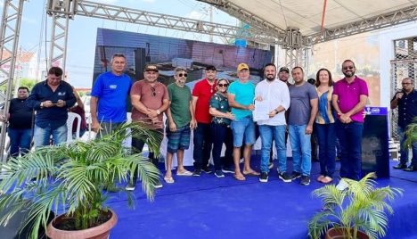 Assinatura da ordem de serviço da obra do Mercado da Carne de Caicó Foto Agência Arretado