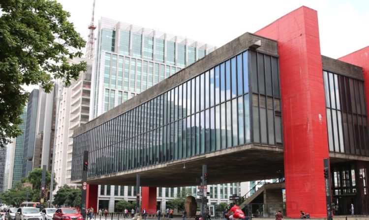 Fachada do Museu de arte de São Paulo Assis Chateaubriand - Masp, na Avenida Paulista.