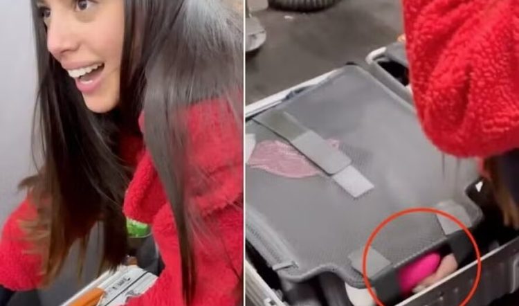 Influencer é retirada de voo por causa de zumbido na bagagem de mão: era um vibrador — Foto: Reprodução/TikTok.