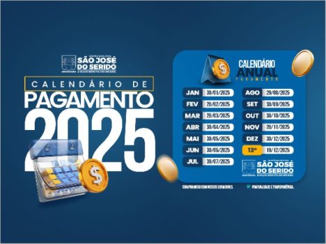 calendário PAGAMENTO SÃO JOSÉ 2222