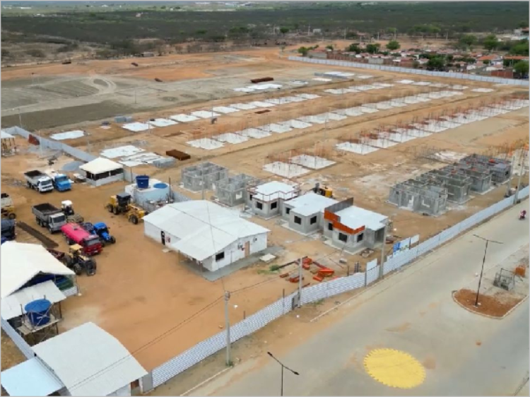 O Conjunto Habitacional Wilma de Faria está sendo erguido no bairro Nova Caicó