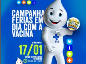 Durante a campanha, estarão disponíveis todas as vacinas do calendário nacional de imunização