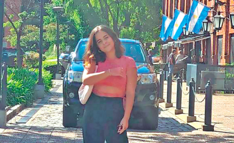 Captura-de-Tela-2024-01-13-as-11.20.14 Potiguar Angeline Sarah, de 20 anos, relata que sente uma diferença cultural muito grande com os argentinos. Foto: Cedida