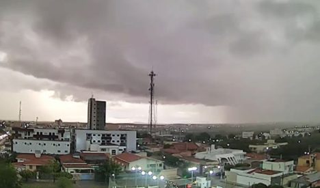 O INMET prevê chuva para Caicó neste domingo, dia 12