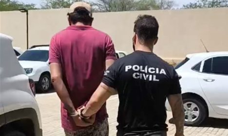 Homem preso e conduzido à Delegacia