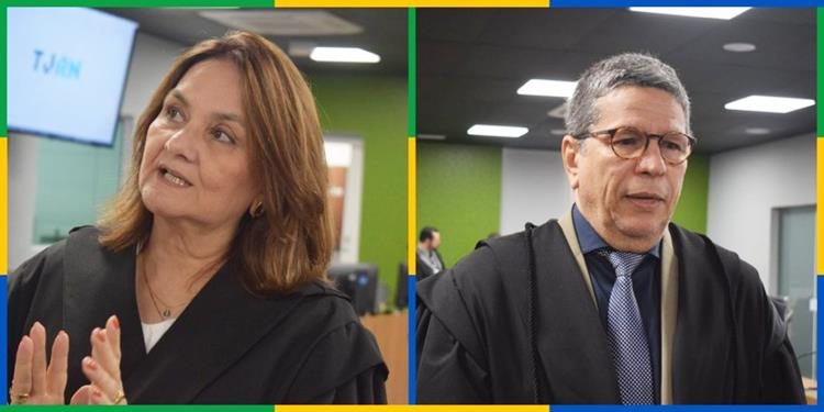 Desembargadores Lourdes Azevêdo e Ricardo Procópio