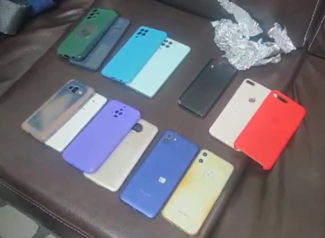 Celulares foram furtados em festa. Foto: Reprodução.