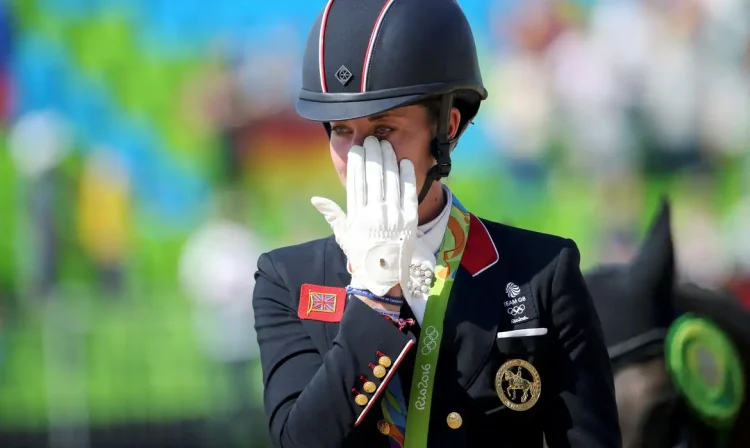 Charlotte Dujardin nos Jogos Olímpicos Rio 2016
 15/08/2016  REUTERS/Tony Gentile