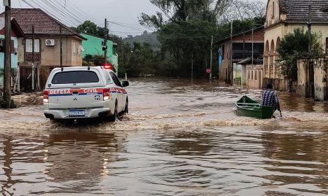 14/07/2023 - Estragos feito pelo ciclone extratropical que atingiu o Rio Grande do Sul. Foto: Defesa Civil/RS