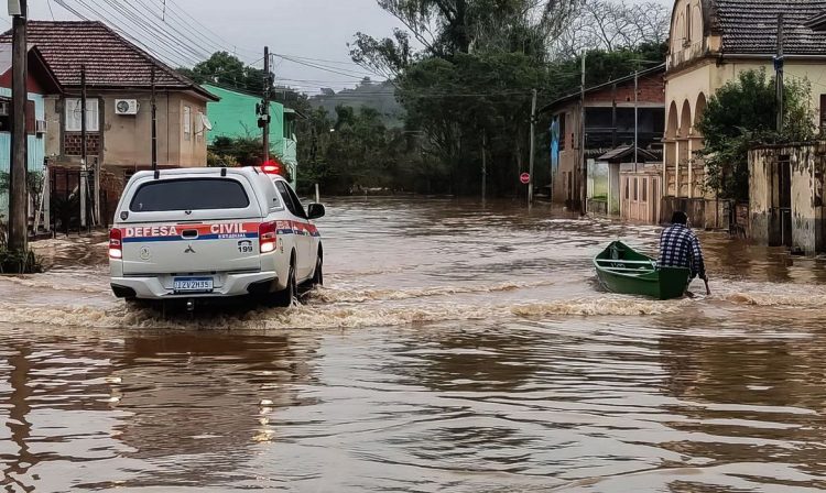 14/07/2023 - Estragos feito pelo ciclone extratropical que atingiu o Rio Grande do Sul. Foto: Defesa Civil/RS