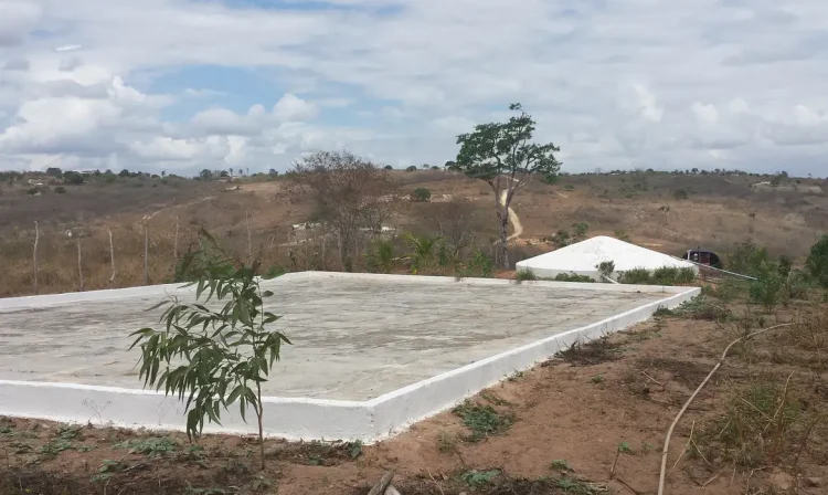 Cisterna construída na região do semiárido, na Paraíba - Foto Camila Bohem/Agência Brasil