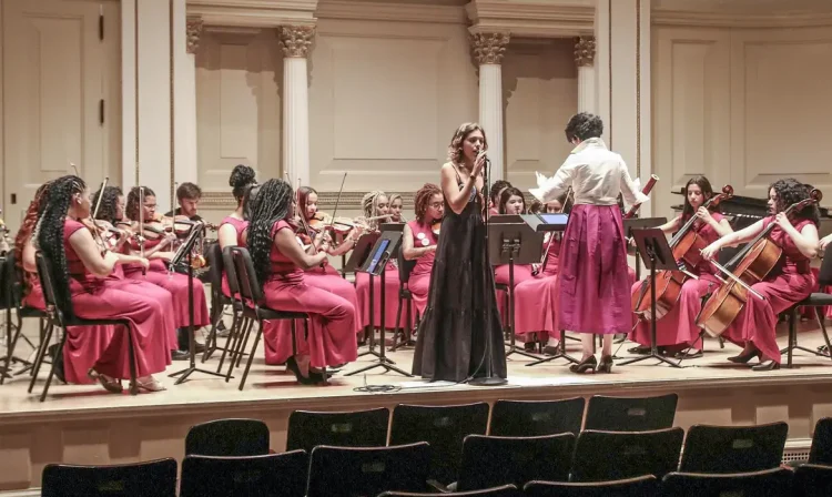 Rio de Janeiro (RJ), 23/04/2026 – Orquestra Sinfônia Juvenil Chiquinha Gonzaga.
Foto: Rafael Ribeiro/Divulgação