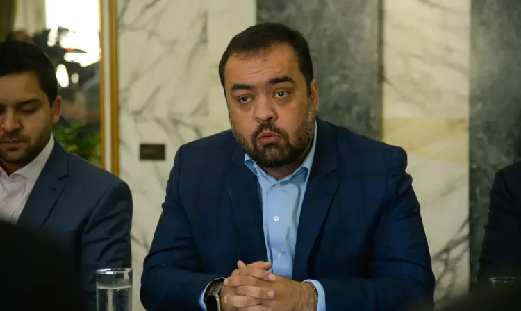 _dsc1797 Rio de Janeiro (RJ), 29/09/2023 – O governador do Rio de Janeiro, Cláudio Castro durante reunião com autoridades da segurança pública no Palácio Guanabara, em Laranjeiras, zona sul da capital fluminense. Foto: Tomaz Silva/Agência Brasil