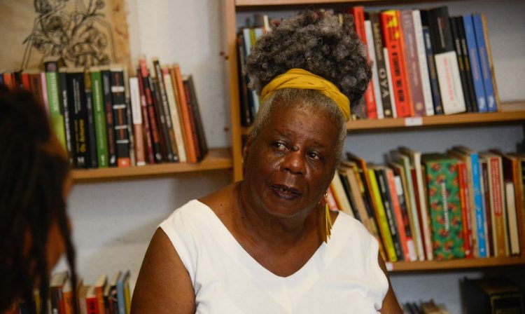 Rio de Janeiro (RJ), 20/03/2024 – A professora e escritora, Conceição Evaristo durante lançamento da Cátedra Pequena África, na sua Casa Escrevivência, na zona portuária da capital fluminense. Foto: Tomaz Silva/Agência Brasil