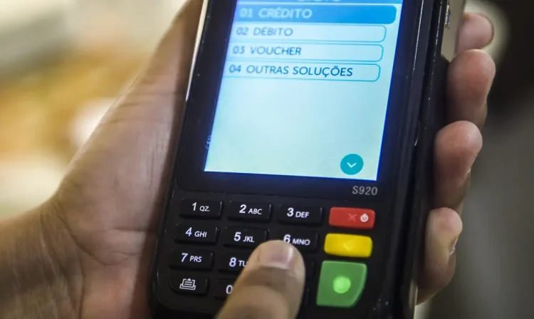 Máquina de cartão crédito e débito