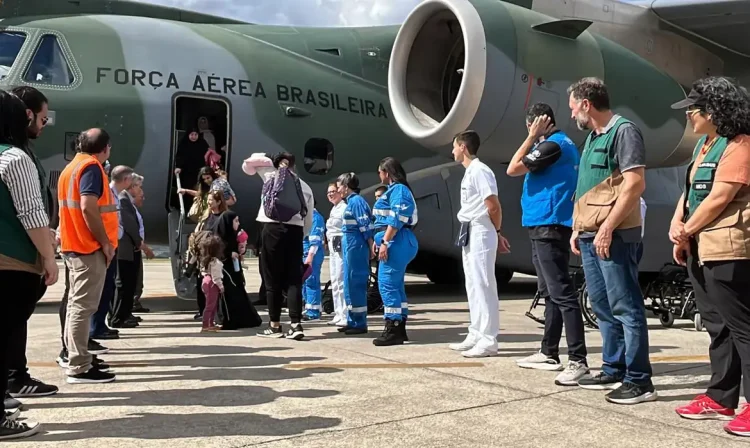 São Paulo (SP), 22/10/2024 - Chegada dos repatriados do Líbano no aeroporto de Guarulhos.
Foto: FAB/Divulgação/Arquivo