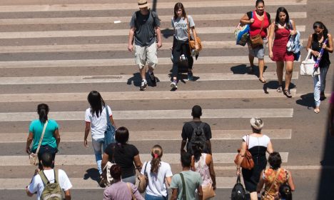 Faixa de pedestre no Distrito Federal completa 20 anos (Marcello Casal Jr/Arquivo Agência Brasil)