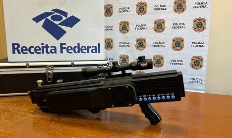 Rio de Janeiro (RJ), 15.07.2024 - Fuzil Anti Drone. Foto: ASCOM/PFRJ