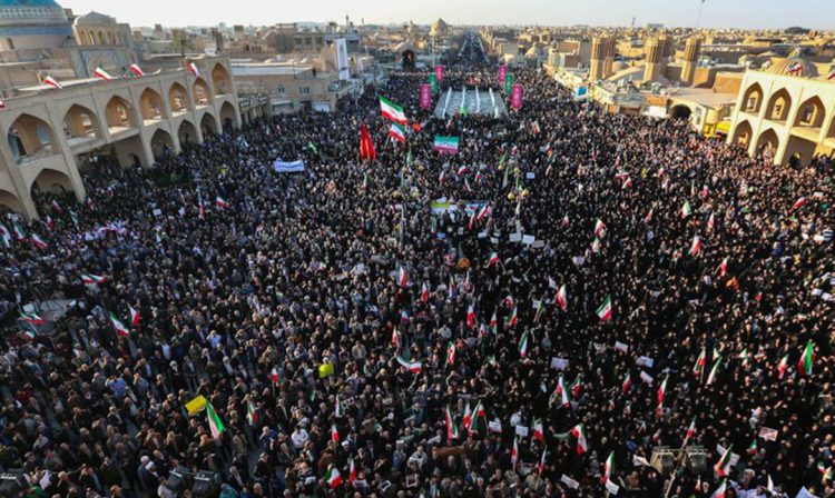 Tehran, 12/01/2026 - Ato pró-governo no Irã. Foto: Fars News Agency/Divulgação