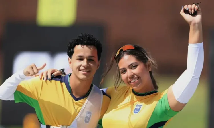 tiro com arco, parapan de jovens, Filipe Aguiar, Nathália Nunes de Carvalho