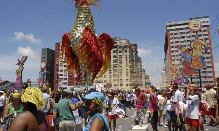 Agência Brasil 30 Anos - Considerado o maior bloco carnavalesco do mundo, o Galo da Madrugada toma as ruas da cidade