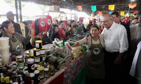 São Paulo (SP), 11/05/2025 - Presidente da República em Exercício Geraldo Alckmin durante visita a Feira Nacional da Reforma Agrária em São Paulo.
Foto : Cadu Gomes/VPR