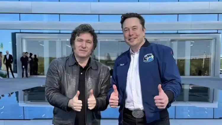 javier milei e elon musk foto Reprodução