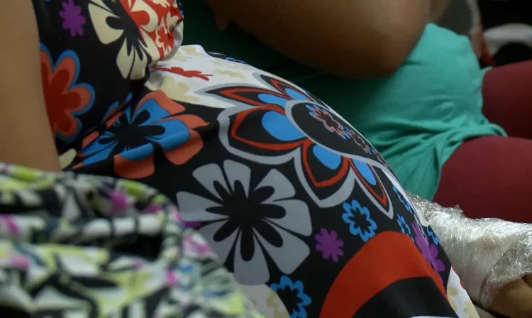 Grávidas no ambulatório da Maternidade da Encruzilhada, no Recife