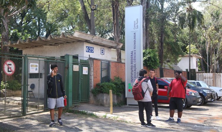 São Paulo (SP), 16/04/2024 - Fachada do Instituto Federal de Educação, Ciência e Tecnologia de São Paulo, no Canindé, durante greve nacional por reajuste salarial. Foto: Rovena Rosa/Agência Brasil