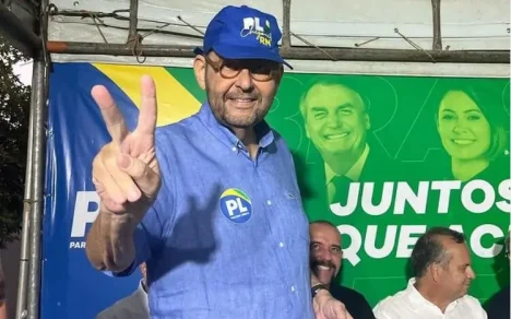 Gustavo Carvalho em evento de filiação ao PL / Foto: Reprodução