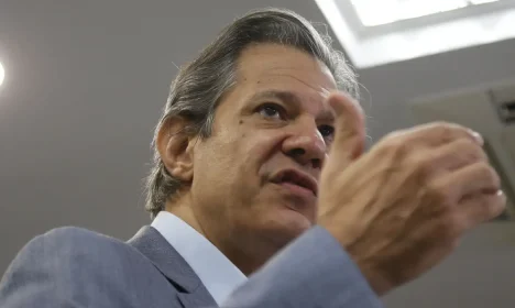 São Paulo (SP) 22/03/2024 - Coletiva de imprensa do Ministro da Fazenda, Fernando Haddad. Foto: Paulo Pinto/Agência Brasil