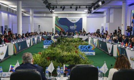 São Paulo (SP) 29/02/2024 - 1ª reunião de Ministros de Finanças e Presidentes de Bancos Centrais do G20, no Pavilhão da Bienal no Parque Ibirapuera.  
Foto: Paulo Pinto/Agência Brasil