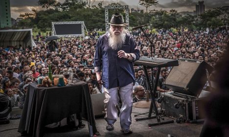 Brasília (DF) 29/05/2024 - Músico Hermeto Pascoal em uma apresentação
Foto: Paulo Rapoport/Facebook Hermeto Pascoal/Divulgação