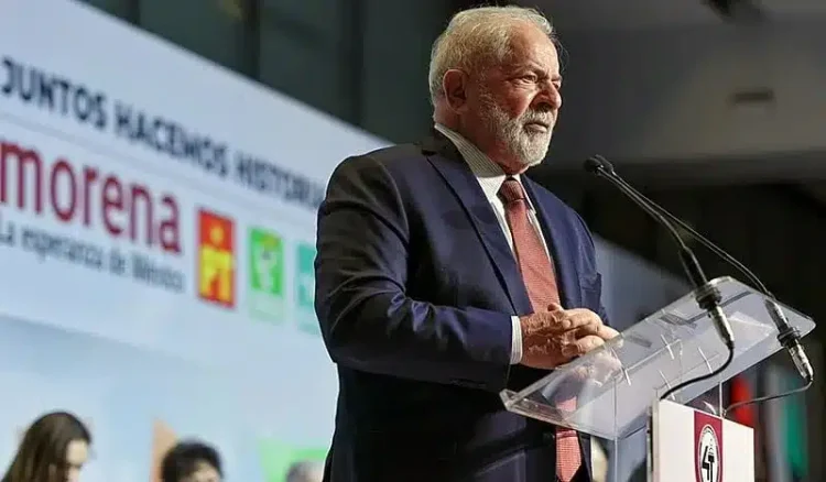 Ex-presidente Luiz Inácio Lula da Silva discursou nesta quinta-feira 3 na Câmara dos Deputados do México / Foto: Ricardo Stuckert