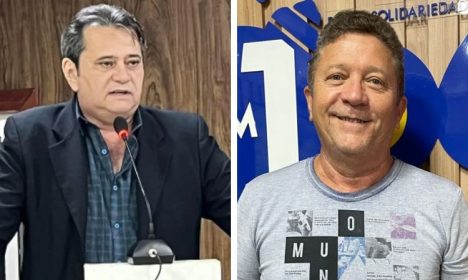 Vereador Max Azevedo e o radialista Roberto Flávio