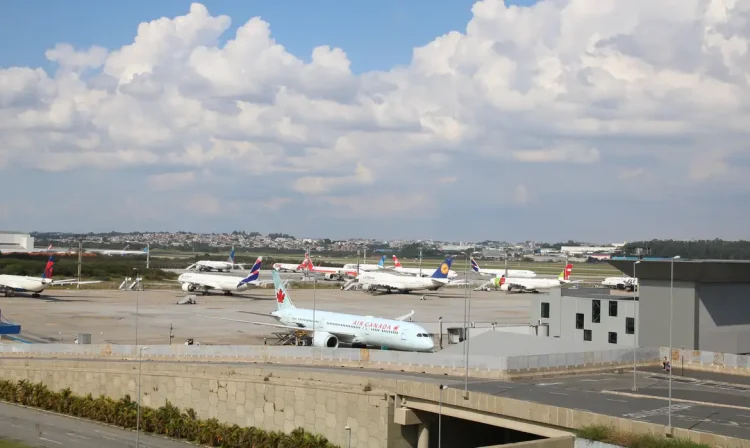 Pista do terminal 3 do Aeroporto Internacional de Guarulhos.