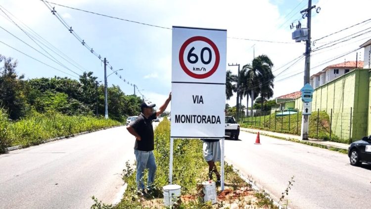 Sinalização vertical será instalada pelo Detran em Parnamirim. Foto: DETRAN/RN.