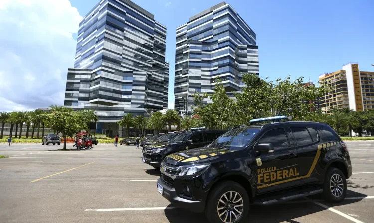 Cerimônia de inauguração da nova sede da Polícia Federal, em Brasília.