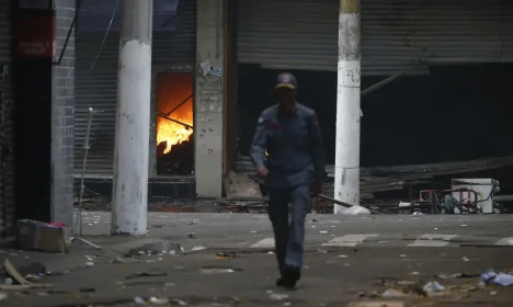 São Paulo (SP), 30/10/2024 - Incêndio de grandes proporções atingiu Shopping Center na região do Brás em São Paulo. Foto: Paulo Pinto/Agência Brasil