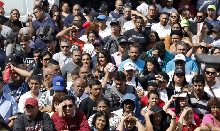São Paulo (SP), 01/05/2025. Ato do dia 1º de Maio das Centrais Sindicais, na Praça Campo de Bagatelle,. Foto: Paulo Pinto/Agência Brasil