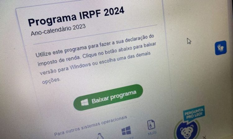 Brasília (DF), 12.03.2024 - IMPOSTO DE RENDA 2024 - Receita Federal libera para download o Programa do Imposto de Renda 2024. Foto: Juca Varella/Agência Brasil