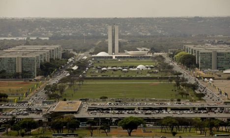 Brasília (DF) - 05/09/2023 - Vista da Esplanada dos Ministérios preparada para receber o desfile de 7 de setembro Foto: Joédson Alves/Agência Brasil