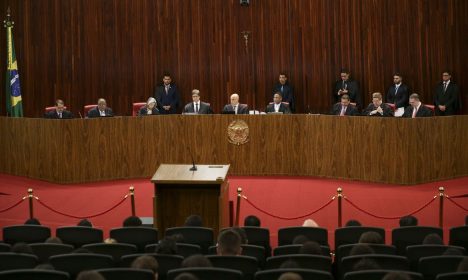Brasília (DF), 22/06/2023 - O Tribunal Superior Eleitoral (TSE) realiza sessão plenária para o julgamento da ação (Aije nº 0600814-85) que pede a inelegibilidade de Jair Bolsonaro e de Walter Braga Netto, candidatos à Presidência da República nas Eleições 2022. Foto: Marcelo Camargo/Agência Brasil