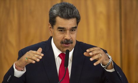 Brasília (DF), 29/05/2023 - O presidente da Venezuela, Nicolás Maduro, durante declaração à imprensa após reunião com o presidente Luiz Inácio Lula da Silva, no Palácio do Planalto. Foto: Marcelo Camargo/Agência Brasil