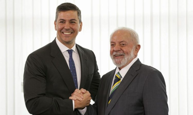 Brasília (DF), 15/01/2024 - O presidente Luiz Inácio Lula da Silva se reúne com o presidente do Paraguai, Santiago Peña, no Palácio Itamaraty. Foto: Marcelo Camargo/Agência Brasil