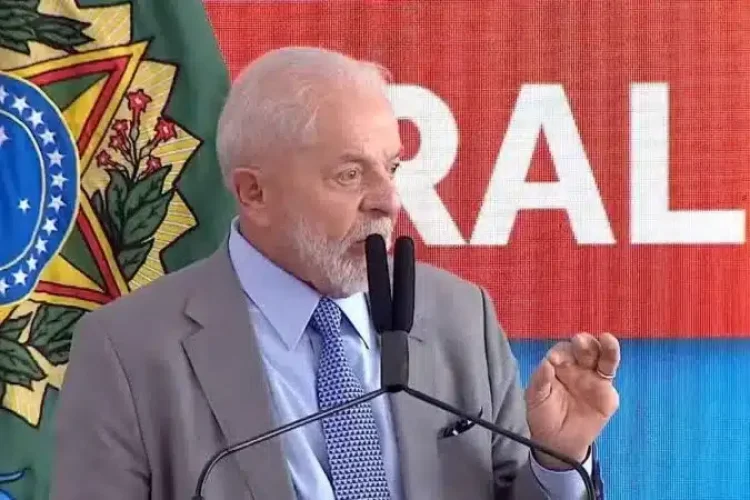 Lula abordou a greve do funcionalismo enquanto fazia a abertura do evento de lançamento de 112 mil unidades do Minha Casa Minha Vida Rural e Entidades - (crédito: Reprodução/TV Brasil)