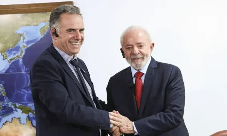 Brasília (DF), 29/11/2024 - O presidente Luiz Inácio Lula da Silva recebe o presidente eleito do Uruguai, Yamandú Orsi. Foto: Marcelo Camargo/Agência Brasil