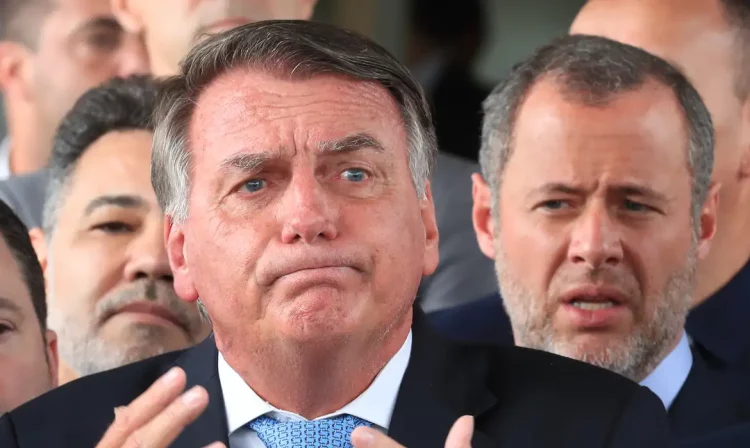 Brasília (DF), 26/03/2025  - Ex-presidente Jair Bolsonaro durante declaração a imprensa após virar Réu no STF. Foto: Lula Marques/Agência Brasil