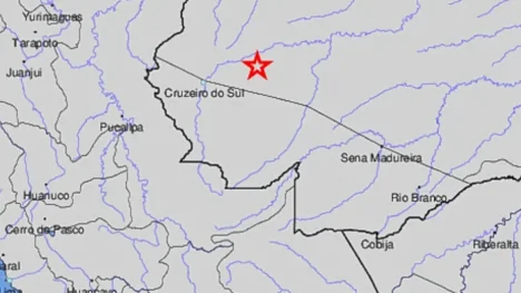 Tremor foi sentido no Norte. Foto: Reprodução