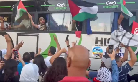 Brasília (DF), 10/06/2025- marcha global à Gaza.
Frame Arab Unity